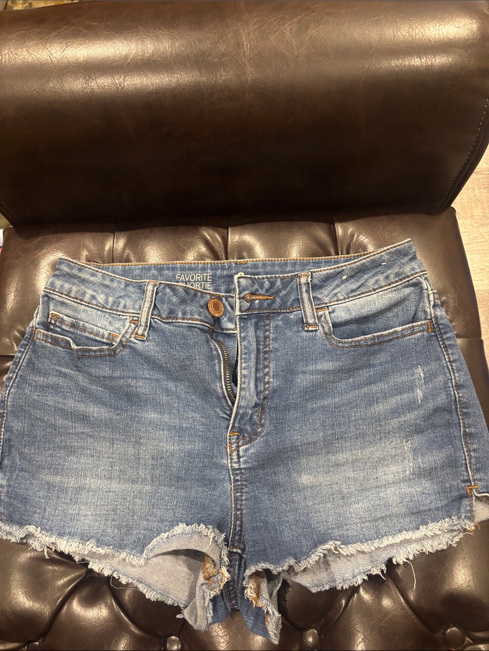 SO Blue Distressed Denim Cutoff Shorts